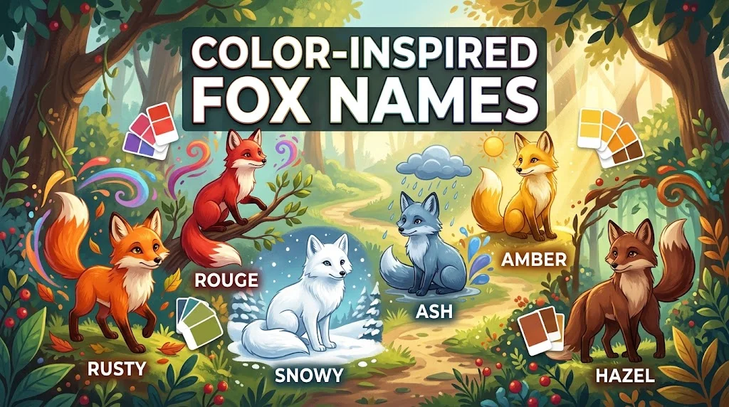 Color-Inspired Fox Names
